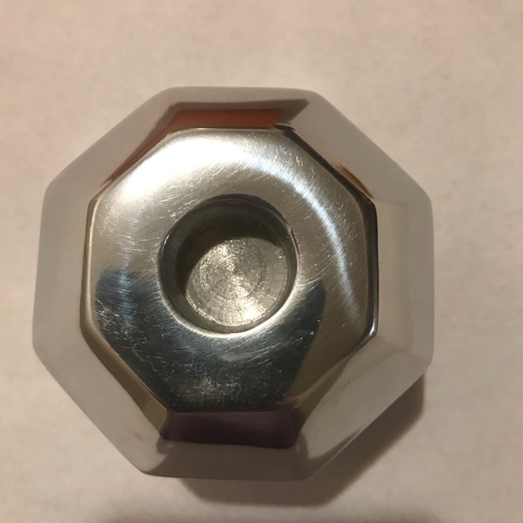 Nima Oberoi Lunares Candlestick Holders Silvertone - Picture 7 of 12